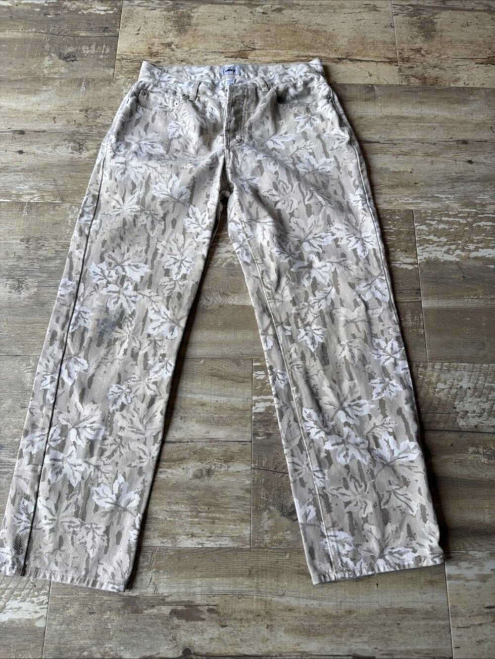 OBEY Worldwide Desert Camo Tapered Denim Streetwear Buttonfly Jeans Men’s 30x28